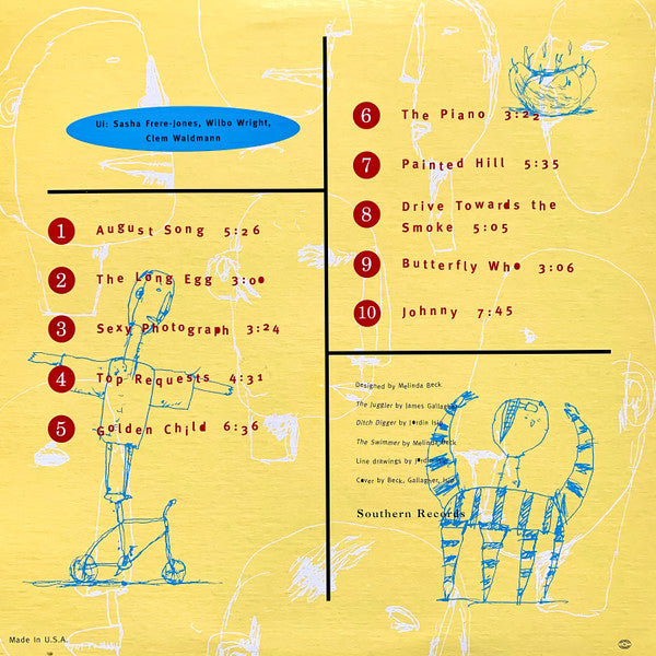 Image of Back Cover of 4844271S: LP - UI, Sidelong (Southern Records; 18535-1, US 1995, Insert) Very light edge wear to sleeve. A few fine hairlines on disc.  VG/VG+