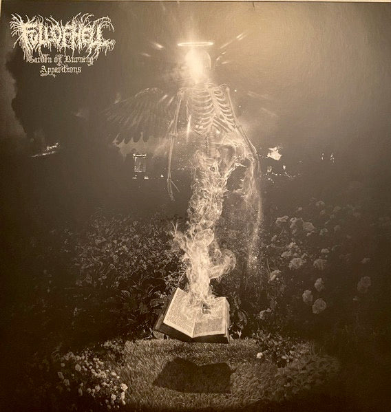 Image of Front Cover of 4824218E: LP - FULL OF HELL, Garden Of Burning Apparitions (Relapse Records ; RR7488, USA & Canada 2021, Poster, Silver Vinyl) Stickered Plastic Outer Sleeve  EX/EX