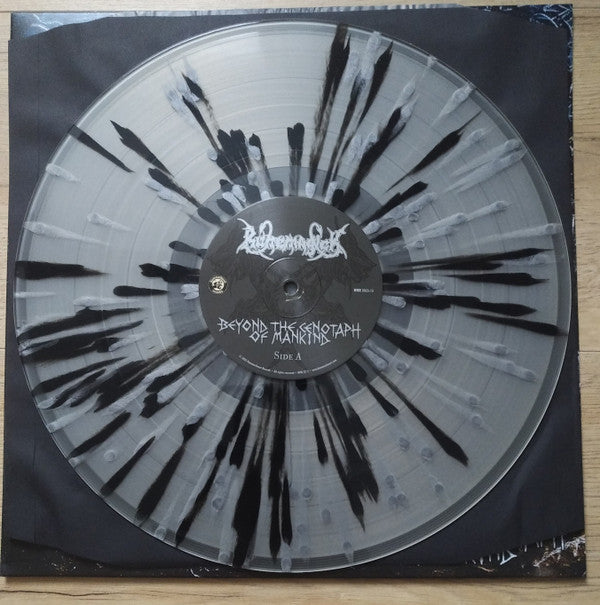 Image of Label Cover of 4824204E: LP - RUNEMAGICK, Beyond The Cenotaph Of Mankind (Hammerheart Records ; HHR 2023-15, Netherlands 2023, Insert, Silver / Black Clear Splatter Vinyl) Stickered Plastic Outer Sleeve  EX/EX