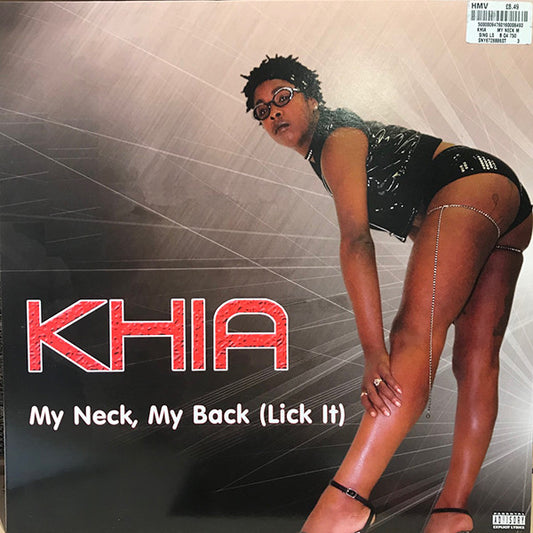 Image of Front Cover of 12" - VG/VG - KHIA, My Neck, My Back (Lick It) (Epic; EPC 672888 6, Europe 2002, Picture Sleeve), Some scuffs on sleeve,  - 2616501C