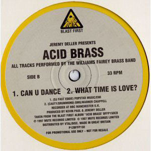 Image of Front Cover of 12" EP - VG/VG - THE WILLIAMS FAIREY BRASS BAND, Acid Brass (Blast First; P12 BFFP 150, UK 1997, Company Sleeve), ,  - 1426386E