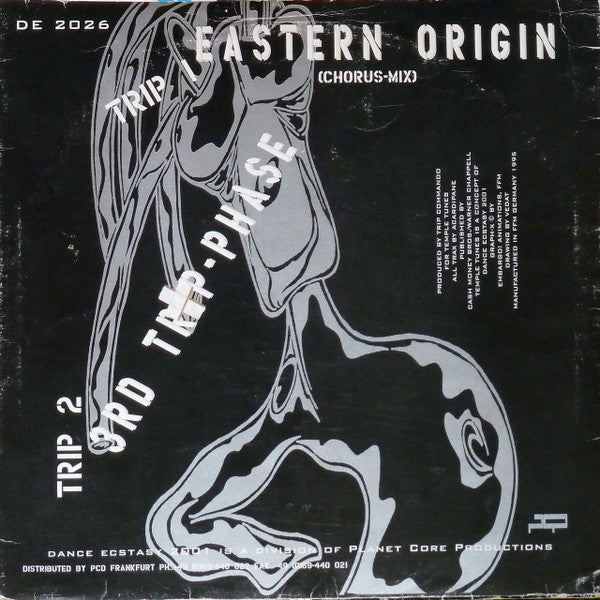 Image of Back Cover of 12" - VG/VG - TRIP COMMANDO, Temple Tunes Volume 1 (Dance Ecstasy 2001; DE 2026, Germany 1995), Light marks only,  - 1426141E