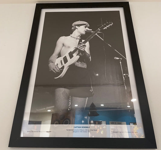 Image of Front Cover of 4814274C: Accessories - CAPTAIN SENSIBLE, The Damned Live At Tifany's Glasgow 1982 (Lynda Robertson; 008, UK 2023, The Damned Print Unframed)   NEW/NEW