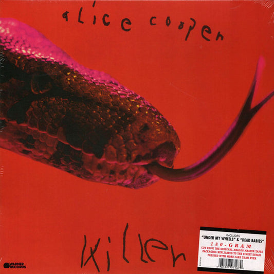 Image of Front Cover of 4834124E: LP - ALICE COOPER, Killer (Warner Records; 8122797167, Europe 2020, Gatefold, 180 Gram Vinyl)   NEW/NEW