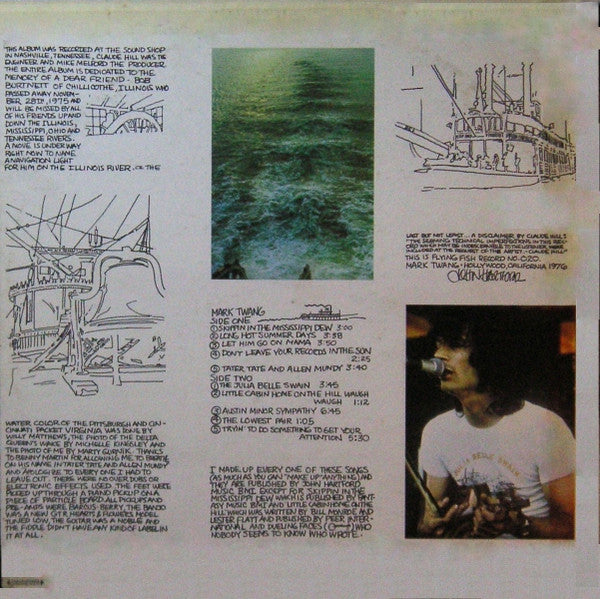 Image of Back Cover of LP - VG/VG+ - JOHN HARTFORD, Mark Twang (Flying Fish; FF 020, US 1976, Pasteback Sleeve), ,  - 2126091E