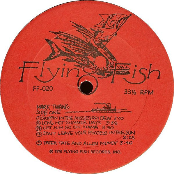 Image of Label Cover of LP - VG/VG+ - JOHN HARTFORD, Mark Twang (Flying Fish; FF 020, US 1976, Pasteback Sleeve), ,  - 2126091E