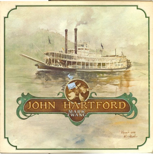 Image of Front Cover of LP - VG/VG+ - JOHN HARTFORD, Mark Twang (Flying Fish; FF 020, US 1976, Pasteback Sleeve), ,  - 2126091E