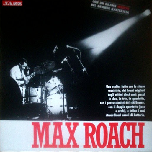 Image of Front Cover of 4814283C: LP - MAX ROACH, Max Roach (Soul Note; SNMJ-001, Italy 1987) Discolouration and creases to sleeve.   G+/VG