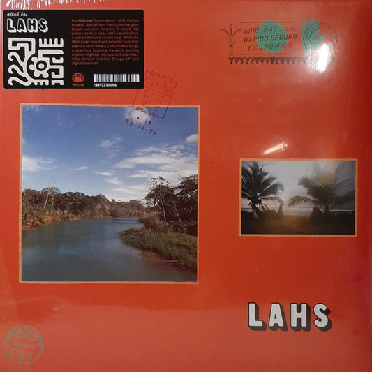 Image of Front Cover of 4824310E: LP - ALLAH-LAS, LAHS (Mexican Summer ; Mex260, USA & Europe 2019, Inner, Orange Vinyl)   EX/EX