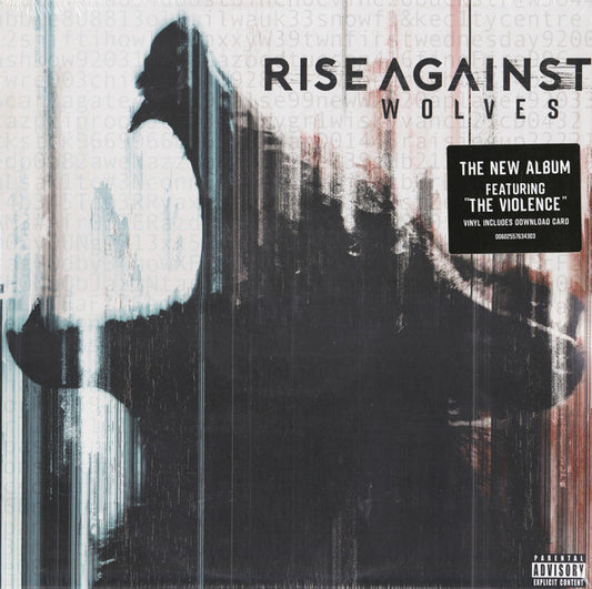 Image of Front Cover of 4824293E: LP - RISE AGAINST, Wolves (Virgin ; 00602557634303, Europe 2017, Insert) Opened Instore, Still In Stickered Shrinkwrap  EX/EX