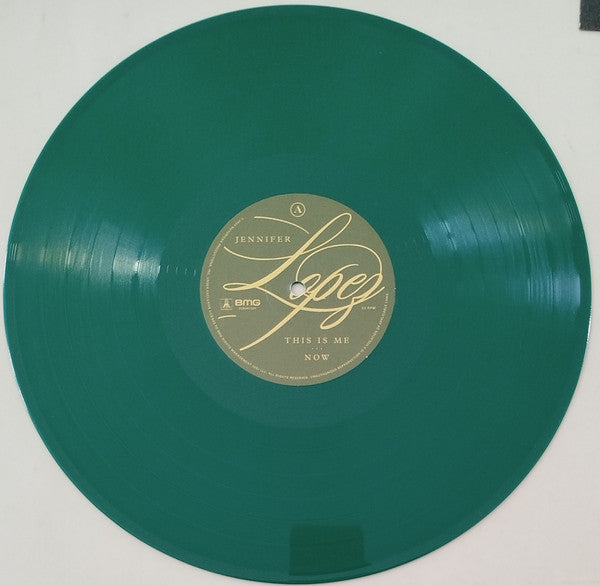 Image of Label Cover of 4844499S: LP - JENNIFER LOPEZ, This Is Me� Now (BMG; 538941301, Worldwide 2024, Glossy Gatefold Sleeve, Inner & Insert, Green Vinyl)   VG+/VG+