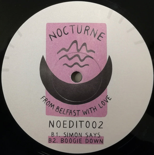 Image of Back Cover of 4824324E: 12" EP - UNKNOWN ARTIST, Nocturne Edits 002 (Nocturne; NOEDIT002, UK & Europe 2020) Marks on disc. Plays well.  /VG