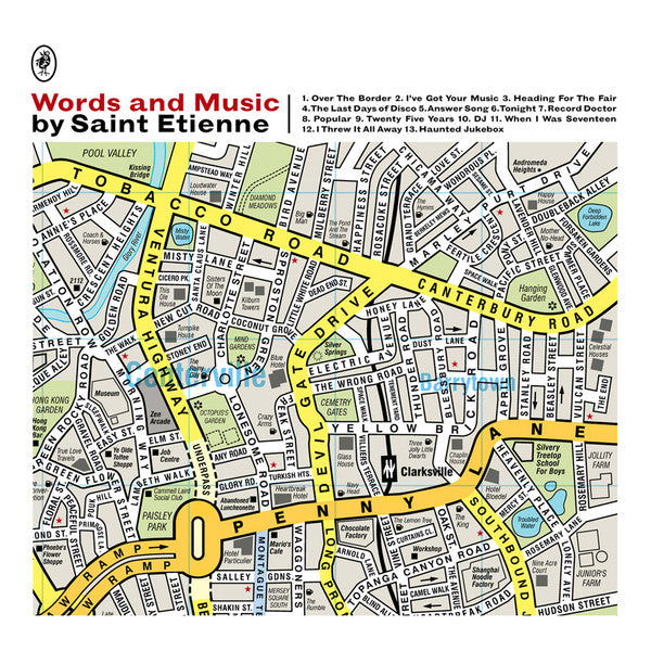 Image of Front Cover of 5014402C: 2xCD - SAINT ETIENNE, Words And Music By Saint Etienne (Heavenly; HVNLP92CDUS, USA & Canada 2012, Slipcase)   VG+/VG+