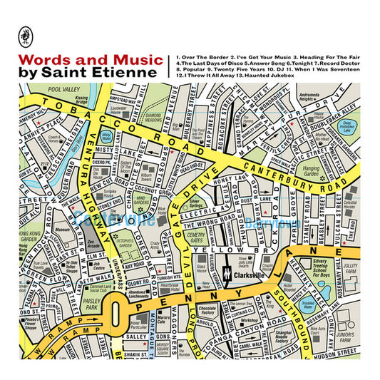 Image of Front Cover of 5014402C: 2xCD - SAINT ETIENNE, Words And Music By Saint Etienne (Heavenly; HVNLP92CDUS, USA & Canada 2012, Slipcase)   VG+/VG+