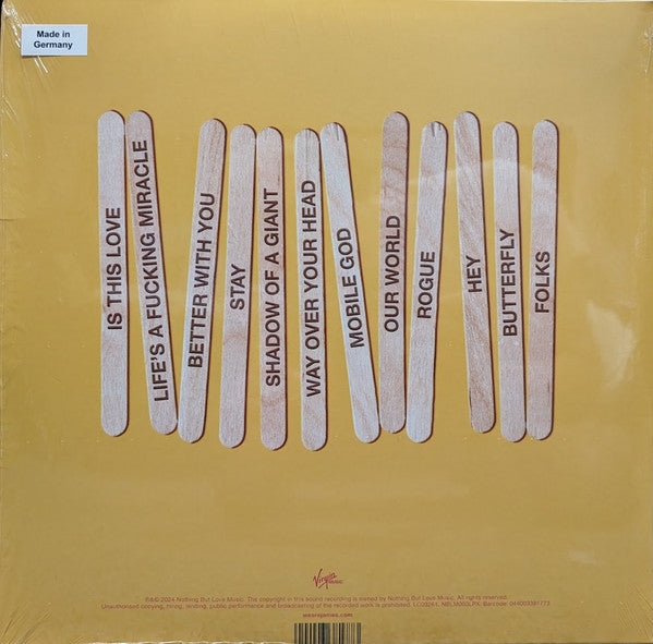 Image of Back Cover of LP - VG+/EX - JAMES, Yummy (Virgin Music; NBLM003LPB, UK 2024, Gatefold, Inner, Zoetrope Vinyl. Unnumbered Copy), ,  - 4824344E