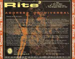 Image of Back Cover of 4834170E: CD - JULIAN COPE, Rite  (Head Heritage; HH1, UK 1997, Jewel Case)   VG+/VG+