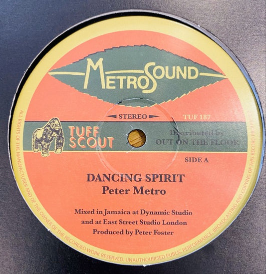 Image of Front Cover of 4814478C: 12" - PETER METRO, DADDY CULTURE, Dancing Spirit / Give Them Stylee (Metro Sound; TUF 187, UK 2022 Reissue)   /VG+