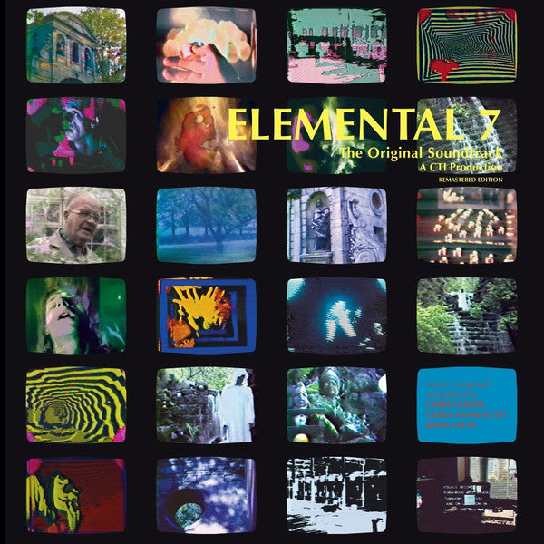 Image of Front Cover of 4814516C: LP - CTI (CHRIS AND COSEY), Elemental 7 (The Original Soundtrack) (Remastered Edition) (Conspiracy International; CTIE722, UK 2023 Reissue, Green Vinyl) Still in shrinkwrap.  EX/VG+