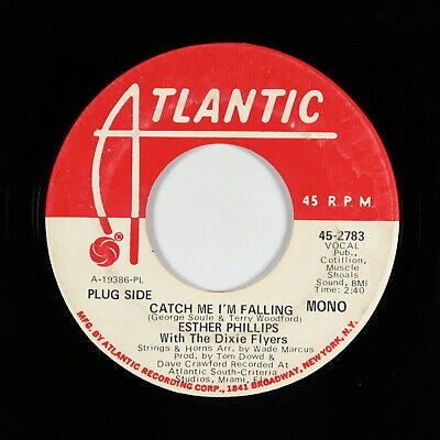 Image of Front Cover of 4814514C: 7" - ESTHER PHILLIPS WITH THE DIXIE FLYERS, Catch Me I'm Falling (Mono) / Catch Me I'm Falling (Stereo) (Atlantic; 45-2783, US 1971, Promo, Mono / Stereo)   /VG