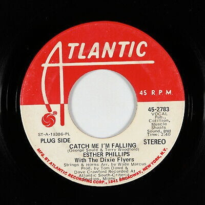 Image of Back Cover of 4814514C: 7" - ESTHER PHILLIPS WITH THE DIXIE FLYERS, Catch Me I'm Falling (Mono) / Catch Me I'm Falling (Stereo) (Atlantic; 45-2783, US 1971, Promo, Mono / Stereo)   /VG