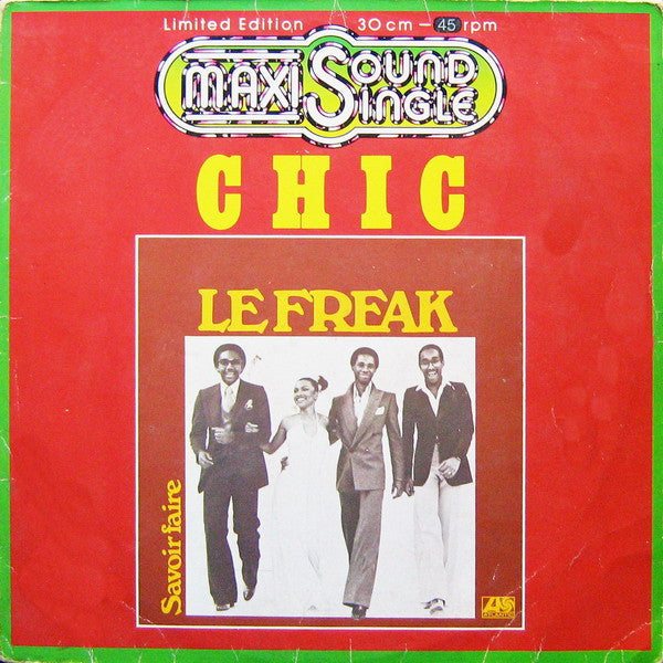 Image of Front Cover of 4924003E: 12" - CHIC, Le Freak (Atlantic; ATL 20 126, Germany 1978, Company Inner, Orange Vinyl) Writing to sleeve  VG/VG+