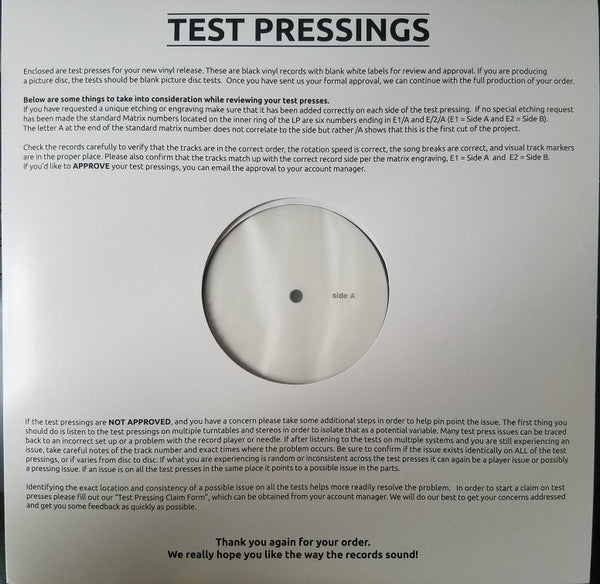 Image of Front Cover of 4944014S: LP - HOWARD JONES, Dream Into Action (Cherry Red; PCRCDBOX66, UK 2018 Reissue, Die Cut Stickered Company Sleeve, 2nd Pressing White Label Test Press for 2018 box set vinyl reisue, in pressing plant test pressing sleeve)   VG+/VG+