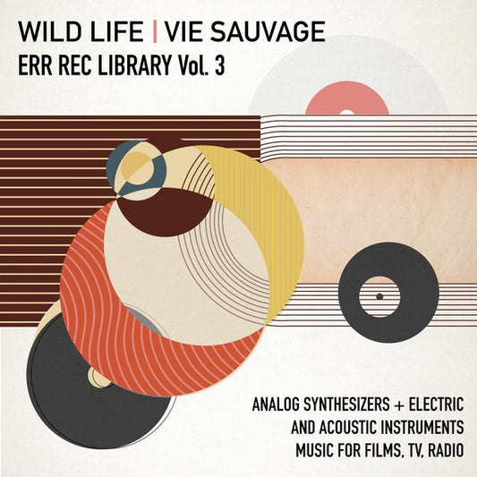 Image of Front Cover of 4914019C: LP - VARIOUS, ERR REC Library Vol.3 Wild Life / Vie Sauvage (ERR REC; ERRREC039, France 2021, Insert, Numbered Limited Edition of 200) Some storage marks  VG/VG+