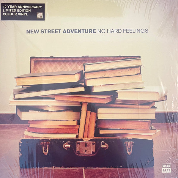 Image of Front Cover of 4924020E: LP - NEW STREET ADVENTURE, No Hard Feelings (10 Year Anniversary Limited Edition Colour Vinyl) (Acid Jazz; AJKLP344, UK 2024 Reissue, Inner, Translucent Green Vinyl)   VG+/VG+