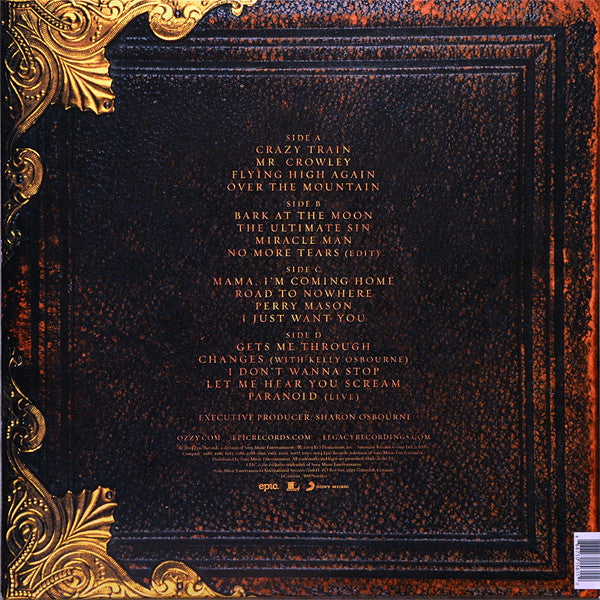 Image of Back Cover of 4944040S: 2xLP - OZZY OSBOURNE, Memoirs Of A Madman (Sony; 88875015611, UK 2014, Gatefold, 180g Vinyl) Strong VG+ copy all around. With hype sticker.  VG+/VG+