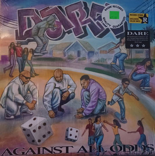 Image of Front Cover of 4924024E: LP - DARE, Against All Odds (Revelation Records; REV186, US 2021, Gatefold, Poster)   VG+/VG+