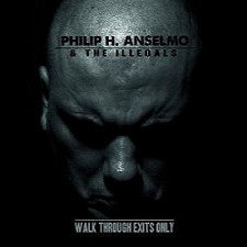 Image of Front Cover of 4924098E: LP - PHILIP H. ANSELMO & THE ILLEGALS, Walk Through Exits Only (Housecore Records; HC0013LP, US 2013, Gatefold, Inner & Insert, Clear With Red and Black Splatter, Pantera / Down Vocalist)   VG+/VG+