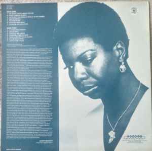 Image of Back Cover of 4924069E: LP - NINA SIMONE, My Baby Just Cares For Me (Charly Records; CR 30217, UK 1982) Strong VG  VG+/VG