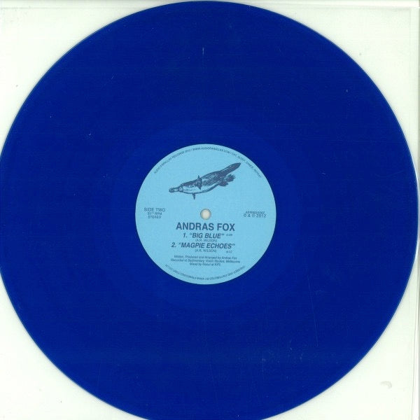 Image of Back Cover of 4914216C: 12" - ANDRAS FOX, Your Life (Audio Parallax Records; APRWAX002, UK 2012, Plain Sleeve, Blue Transparent Vinyl) Light marks only.  /VG