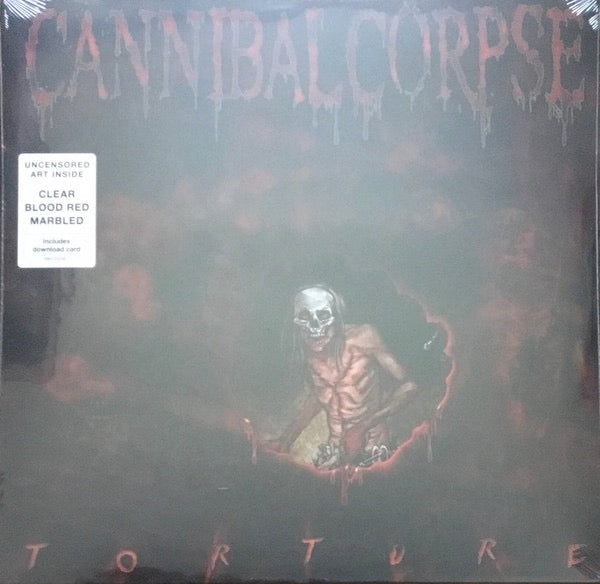 Image of Front Cover of 4914241C: LP - CANNIBAL CORPSE, Torture (Metal Blade Records; 3984-15080-1, Germany 2024 Reissue, Insert, Clear Blood Red Marbled, Download code)   NEW/NEW