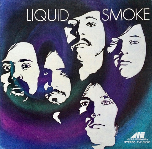 Image of Front Cover of 4924252E: LP - LIQUID SMOKE, Liquid Smoke (AVCO Embassy ; AVE 33005, US 1970, Rockaway Pressing) Covered In Marks - Plays VG,Edge and Ring Wear, Pinholes In Sleeve  G+/G+