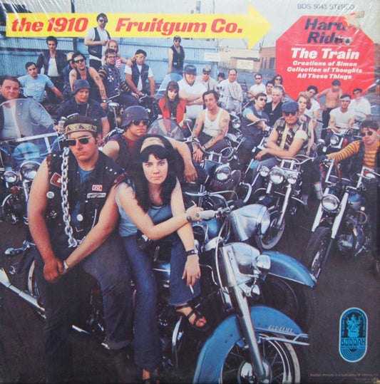 Image of Front Cover of LP - VG/VG - 1910 FRUITGUM COMPANY, Hard Ride (Buddah Records ; BDS 5043, US 1969, ARP Pressing), Has been opened instore but edges show splitting and disc has compression marks, Still in opened shrinkwrap,  - 2715404C