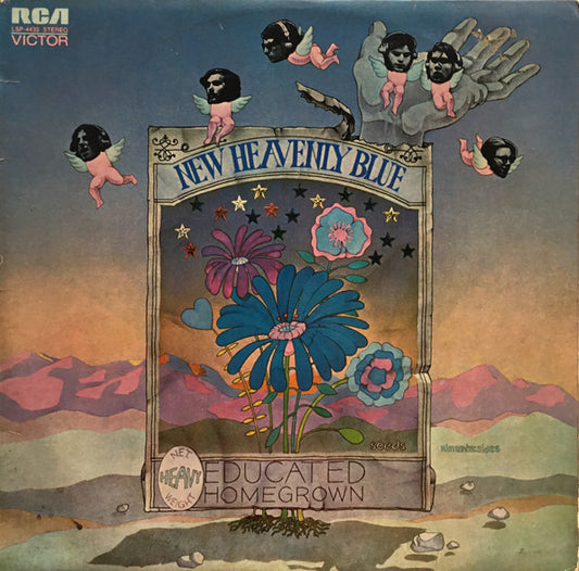 Image of Front Cover of LP - VG/VG - NEW HEAVENLY BLUE, Educated Homegrown (Rca Victor ; LSP-4439, Australia 1971, Laminated Front Sleeve), ,  - 4924250E