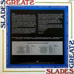 Image of Back Cover of 4914234C: LP - SLADE, Slades Greats (Polydor; SLAD 1, UK 1984)   VG/VG+