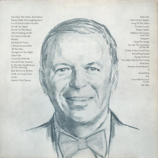 Image of Back Cover of 2xLP - VG/VG+ - FRANK SINATRA, Portrait Of Sinatra: Forty Songs From The Life Of A Man (Reprise Records; K 64039, UK 1970s, Gatefold), Sticker Damage To Sleeve,  - 2526121E