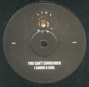 Image of Front Cover of 4924283E: 12" - VISIONARY, You Can't Surrender (Lion Dubs; LD001, UK 2005)   /G+