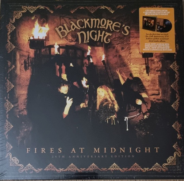 Image of Front Cover of 4914297C: 2xLP - BLACKMORE'S NIGHT, Fires At Midnight (Ear Music Classics; 0219539EMU, Europe 2024 Reissue, Gatefold, 2 Inners) Still In Stickered Shrinkwrap  EX/VG+