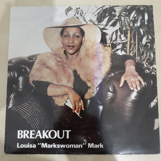 Image of Front Cover of 4944160S: LP - LOUISA "MARKSWOMAN" MARKS, Breakout (Bushays; B/MLP 101, UK 1981) Conservative grading, decent copy.  G+/VG