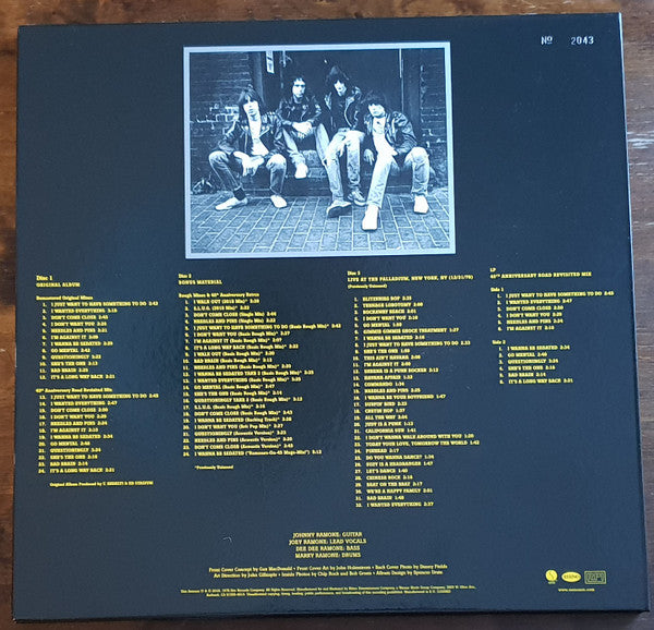 Image of Back Cover of 4924299E: LP - RAMONES, Road To Ruin (Rhino Records; R2 570998, USA & Europe 2018, Book Sleeve, Booklet, LP and 3 CDs)   VG+/VG+