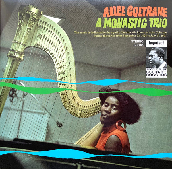 Image of Front Cover of 4934078E: LP - ALICE COLTRANE, A Monastic Trio (Verve Records; 602458948134, Worldwide 2024, Gatefold)   NEW/NEW