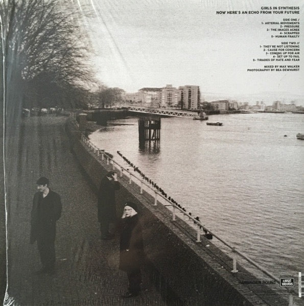 Image of Back Cover of 4914317C: LP - GIRLS IN SYNTHESIS, Now Here's An Echo From Your Future (Harbinger Sound; HARBINGER206, UK 2020, Inner, Grey Vinyl) Still In Stickered Shrinkwrap  EX/VG+