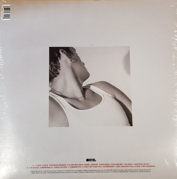 Image of Back Cover of 4914325C: LP - OMAR APOLLO, Ivory (Warner Records; 093624872245, US 2023, Gatefold, Insert) Still In Stickered Shrinkwrap  EX/EX