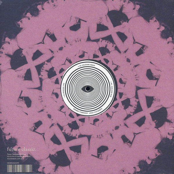 Image of Back Cover of 4944224S: 12" - FLUME FEAT. JEZZABELL DORAN, Sleepless Remixes (Future Classic; FCL72, Australia 2012)   VG+/VG+