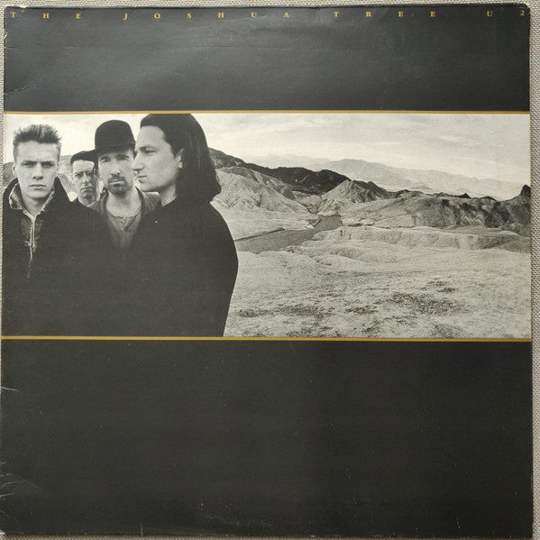 Image of Front Cover of LP - VG/VG - U2, The Joshua Tree (Island Records; U26, UK 1987, Gatefold, Insert, PRS Ltd. Pressing), Creasing, light water mark inside gatefold.  One feelable mark, hairlines otherwise. ,  - 4326406E