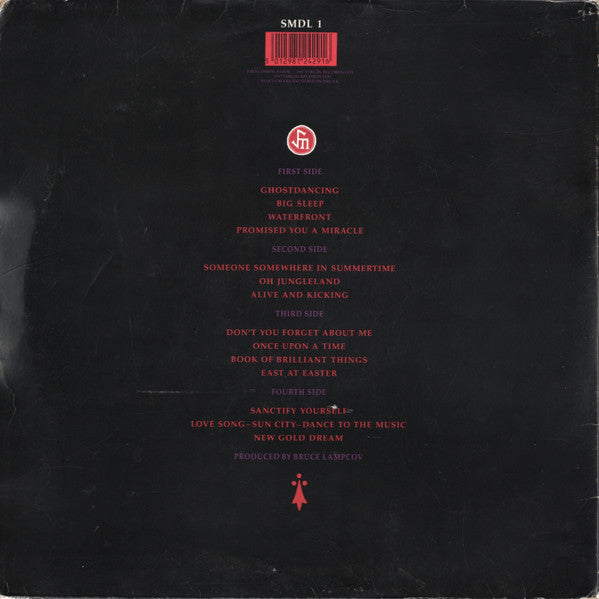 Image of Back Cover of 2xLP - VG/VG - SIMPLE MINDS, Live In The City Of Light (Virgin; SMDL 1, UK 1987, Embossed Gatefold Sleeve, Stapled-In Booklet), ,  - 2526234E