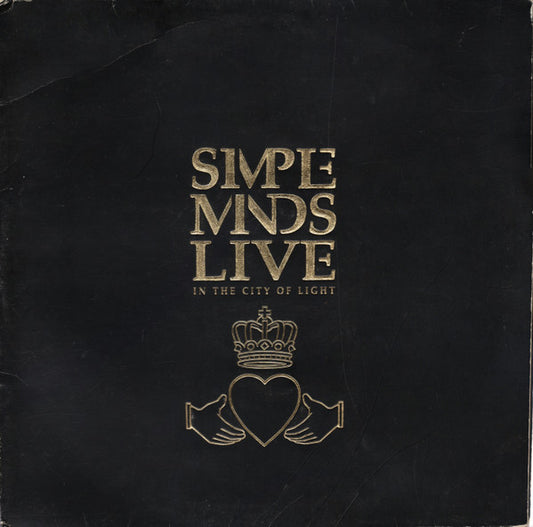 Image of Front Cover of 2xLP - VG/VG - SIMPLE MINDS, Live In The City Of Light (Virgin; SMDL 1, UK 1987, Embossed Gatefold Sleeve, Stapled-In Booklet), ,  - 2526234E